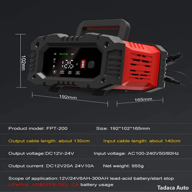 Sạc Ắc Quy Foxsur 12V-24V 300Ah Công Suất Lớn