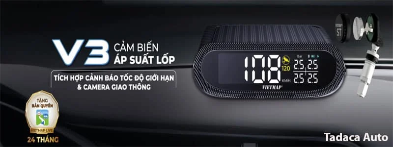 Cảm Biến Áp Suất Lốp Ô Tô Vietmap V3 Van Trong Chính Hãng