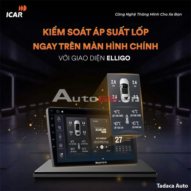 Android Box Ô Tô ICAR Elliview D5 Chính Hãng