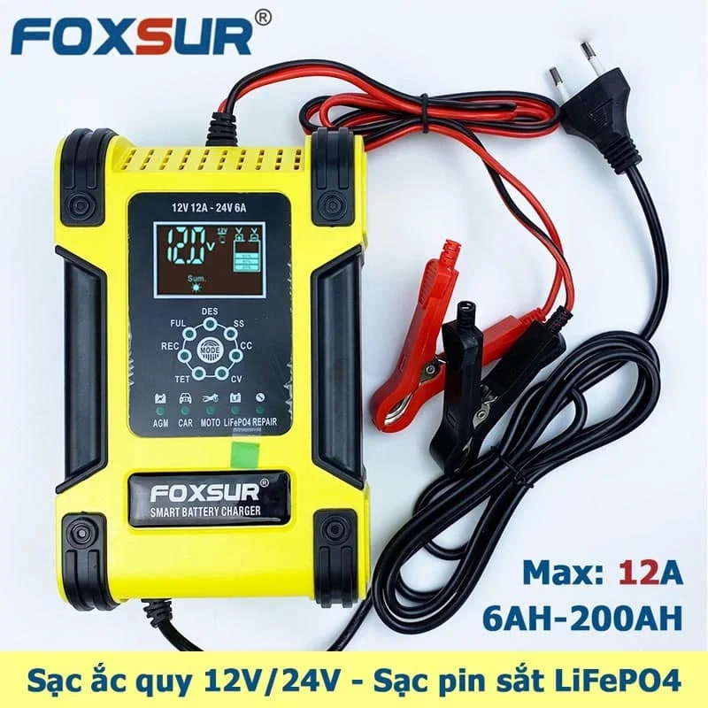 Top 6 Bộ Sạc Ắc Quy Foxsur Được Ưa Chuộng Nhất Năm 2024