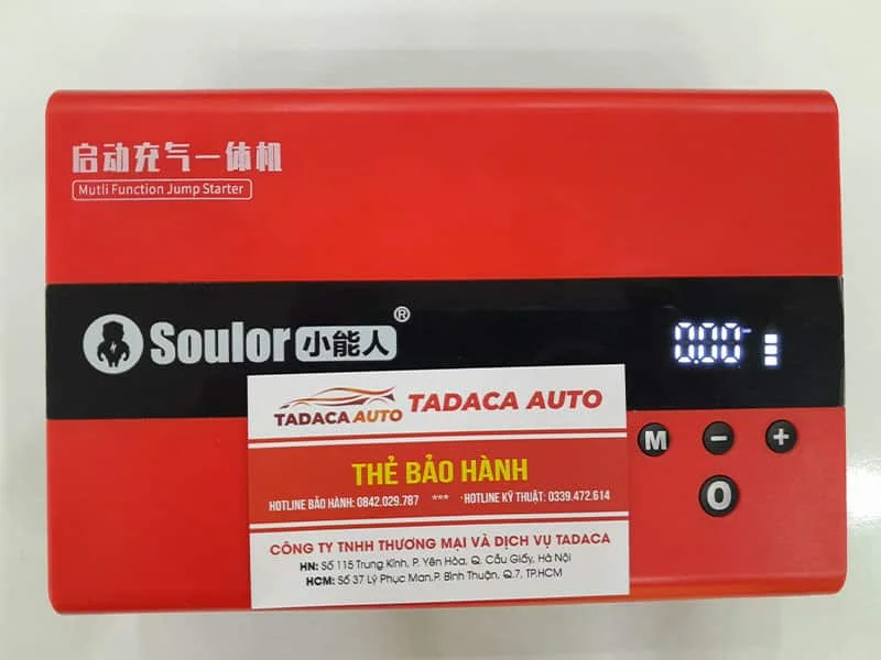 Bơm lốp Kiêm Kích Bình Soulor 69800mAh Chính Hãng