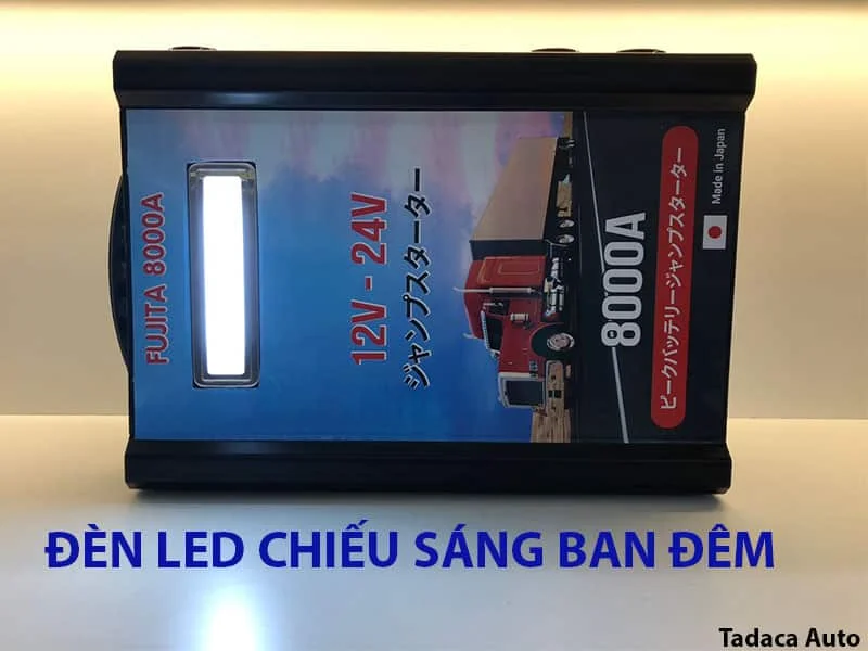 Kích Bình Xe Tải FUJITA 8000A 12V-24V Siêu Khủng