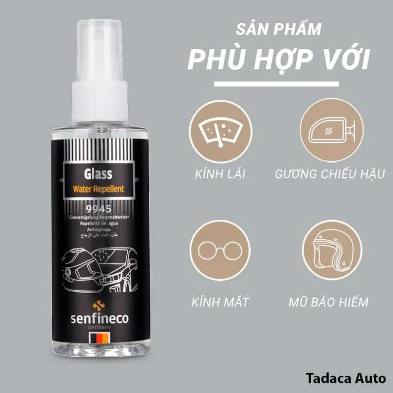 Xịt Chống Bám Nước Ô Tô Senfineco 9945 Đức Chính Hãng