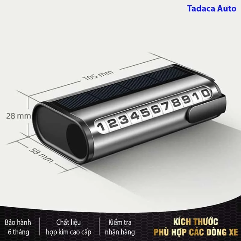 Bảng Số Điện Thoại Ô Tô Năng Lượng Mặt Trời
