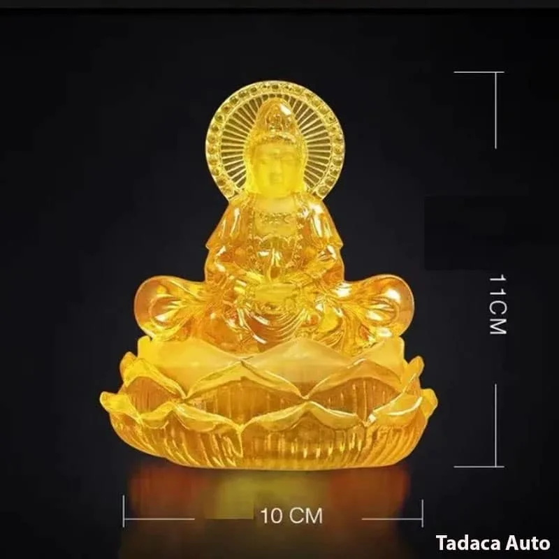 Tượng Phật Quan Âm Ngự Đài Sen Để Ô Tô