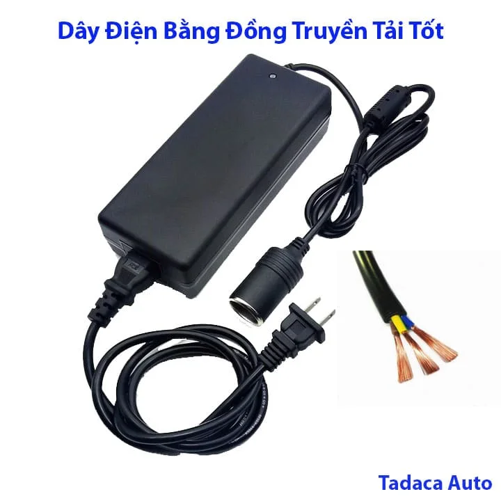 Bộ Chuyển Nguồn 220V Sang 12V-12A Ra Nguồn Tẩu