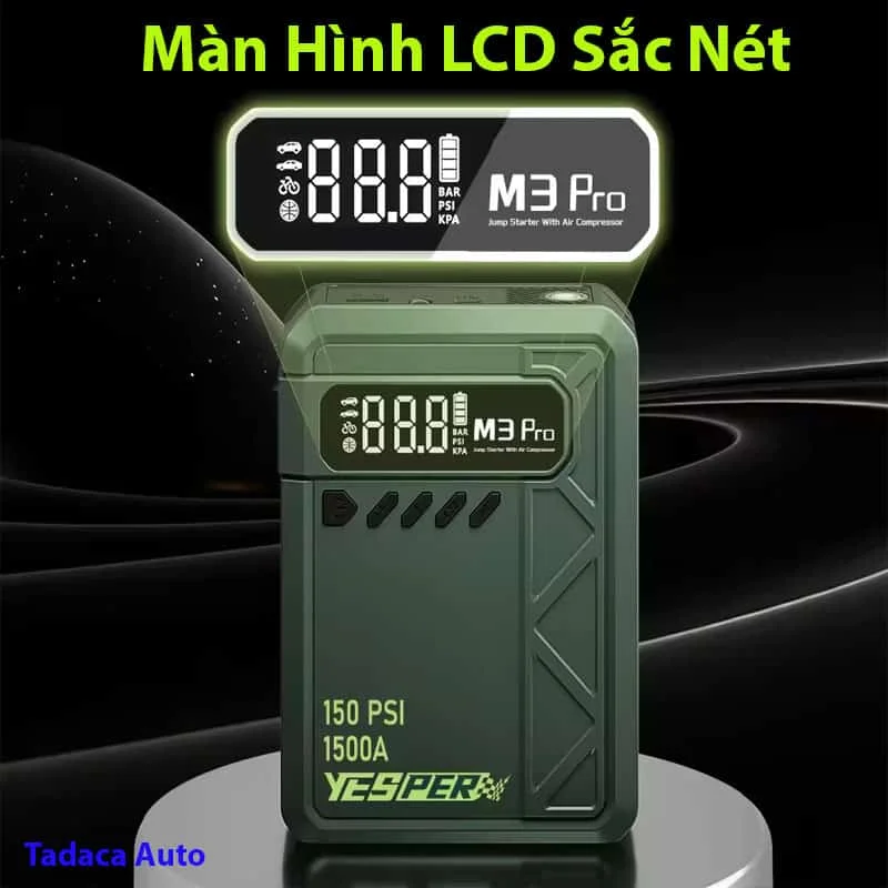 Bơm Lốp Kiêm Kích Bình Yesper M3 Pro Cao Cấp
