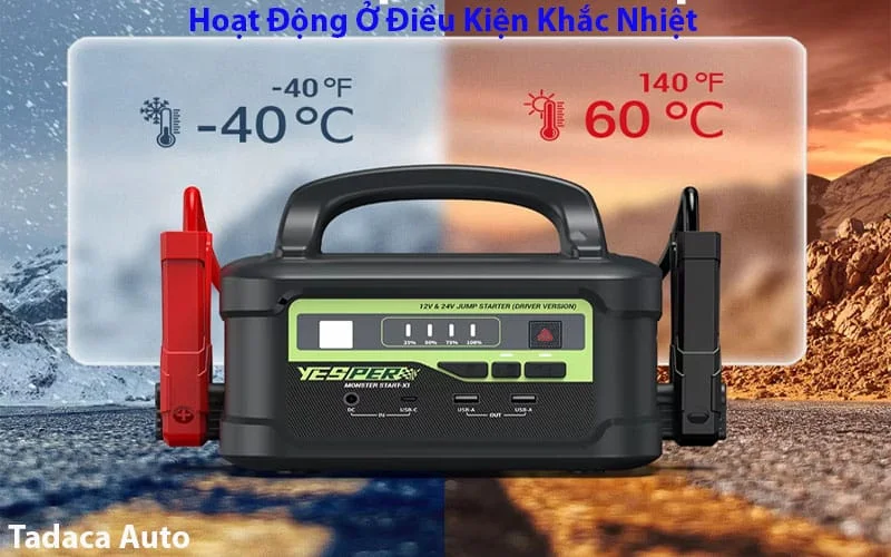 Kích Bình Xe Tải 12V-24V Yesper 3700A Chính Hãng