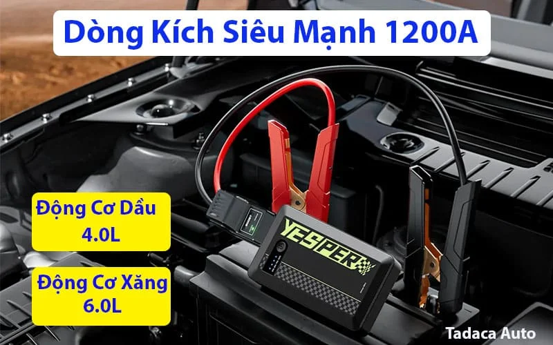 Kích Bình Ắc Quy Yesper Armor Mini 1200A Chính Hãng