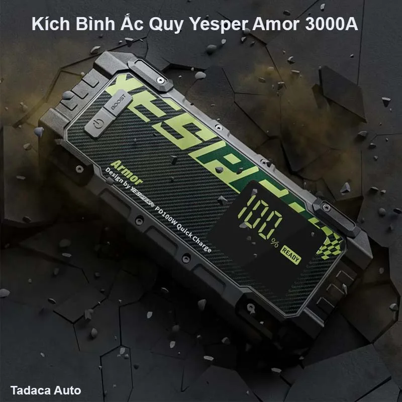 Kích Bình Ắc Quy Ô Tô Yesper Amor 3000A Siêu Mạnh
