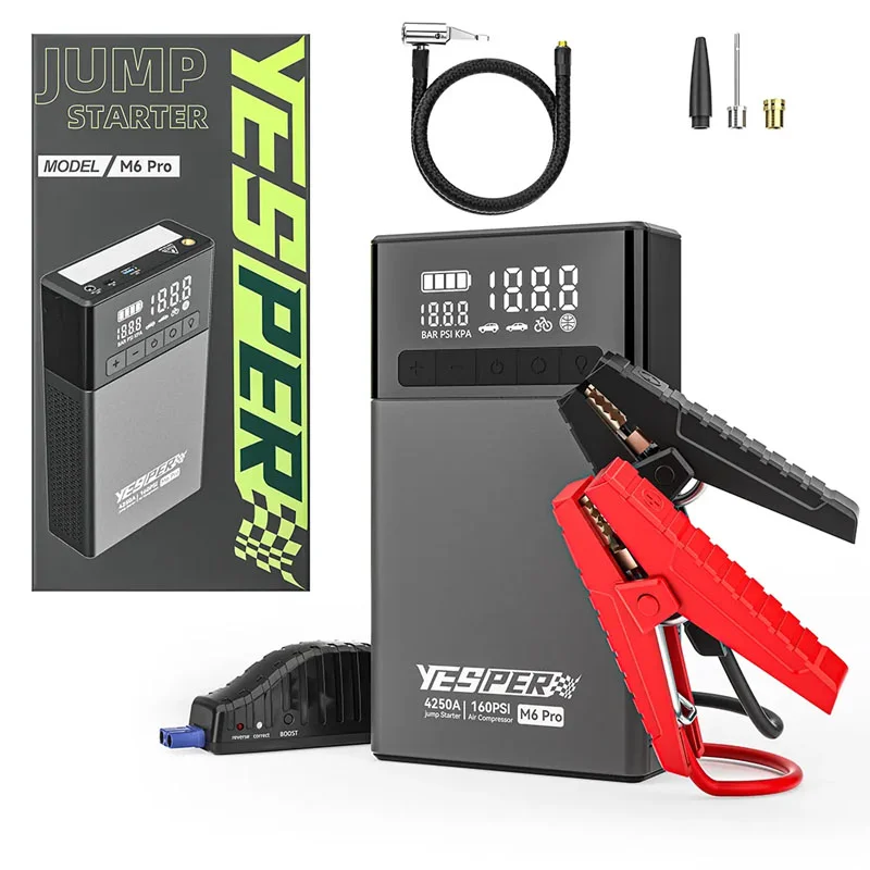 Bơm Lốp Kiêm Kích Bình Yesper M6 Pro Đa Năng
