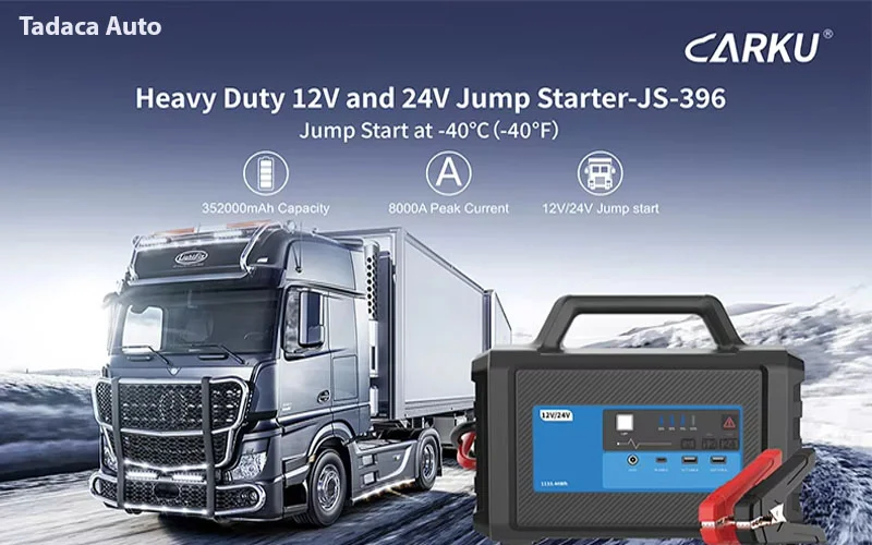 Kích Bình Xe Tải Carku 12V-24V 8000A Siêu Khủng