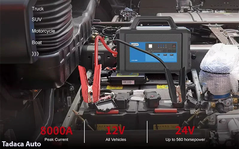 Kích Bình Xe Tải Carku 12V-24V 8000A Siêu Khủng
