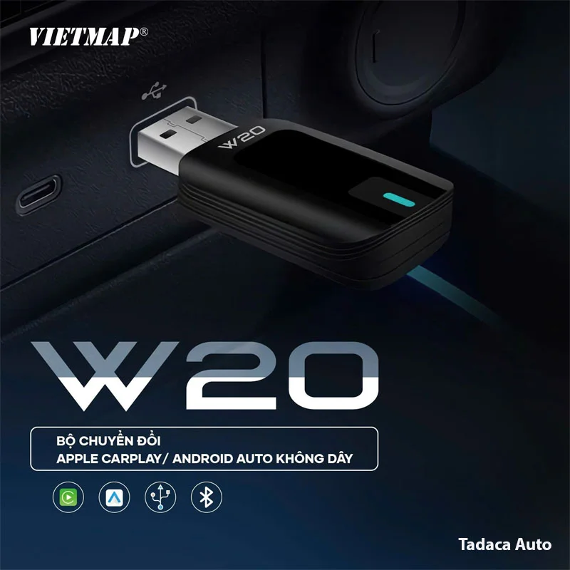Bộ Kết Nối Không Dây Carplay Vietmap W20 Chính Hãng