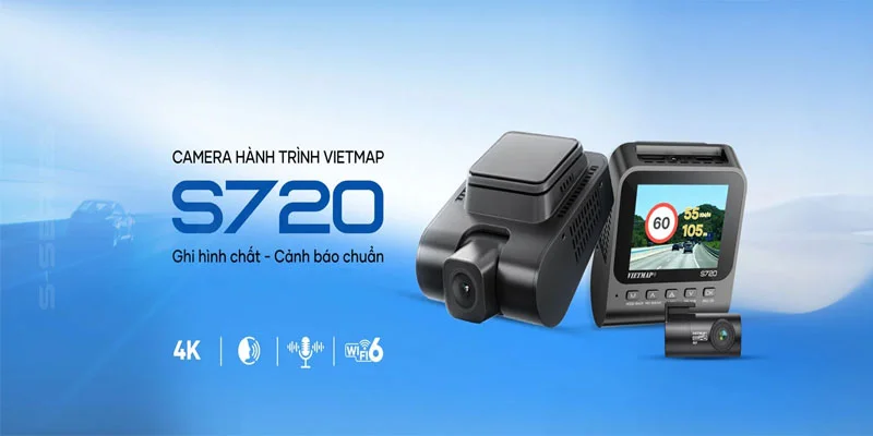 Vietmap Ra Mắt Mẫu Camera Hành Trình S720 4K Siêu Nét