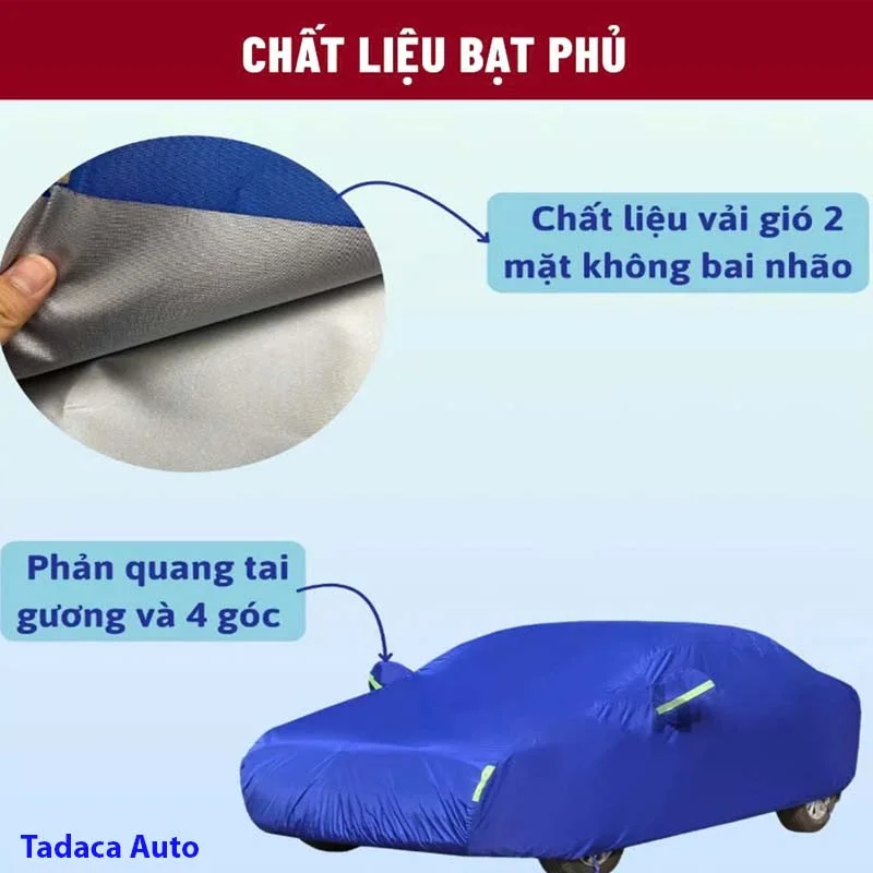 Bạt Ô Tô Vải Dù Gió Cao Cấp Siêu Bền