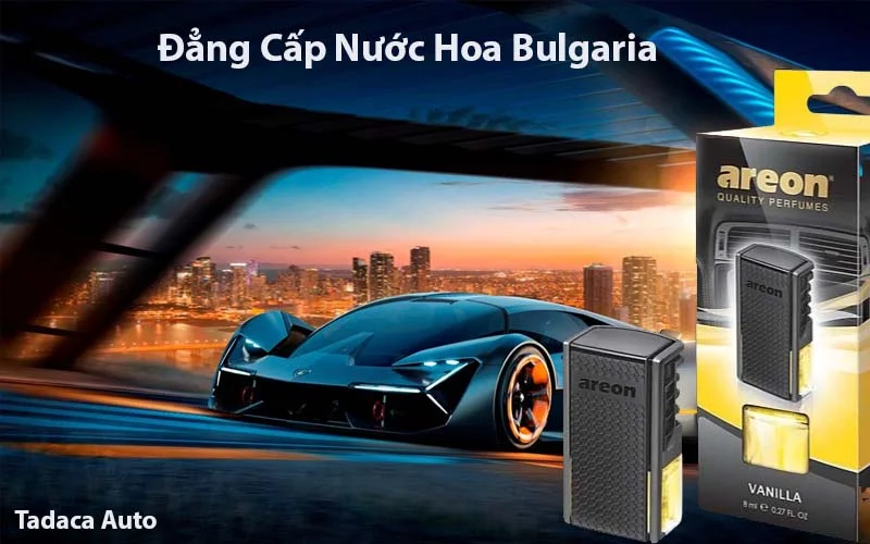 Nước Hoa Kẹp Cửa Gió Ô Tô Areon Vanilla Chính Hãng
