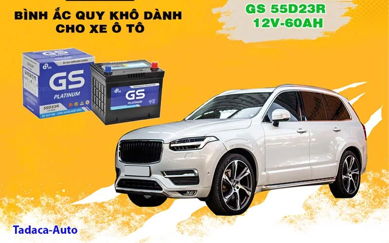 Ắc Quy Ô Tô GS 60Ah-12V Chính Hãng