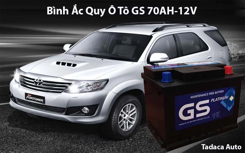 Ắc Quy Ô Tô GS 70Ah-12V Chính Hãng