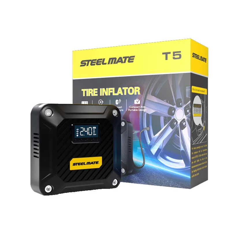 Bơm Lốp Ô Tô Steelmate T5 Điện Tử Tự Ngắt