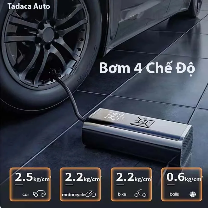 Bơm Lốp Không Dây CX89 Cầm Tay Mini