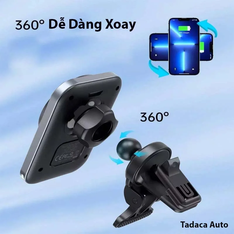 Giá Đỡ Điện Thoại Kiêm Sạc Không Dây Choetech T206