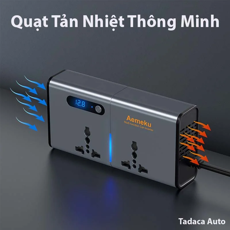 Bộ Chuyển Nguồn 12V Sang 220V Aemeku 200W