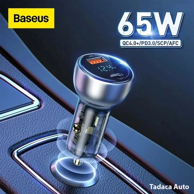 Tẩu Sạc Ô Tô Baseus QC+PPS 65W Siêu Nhanh