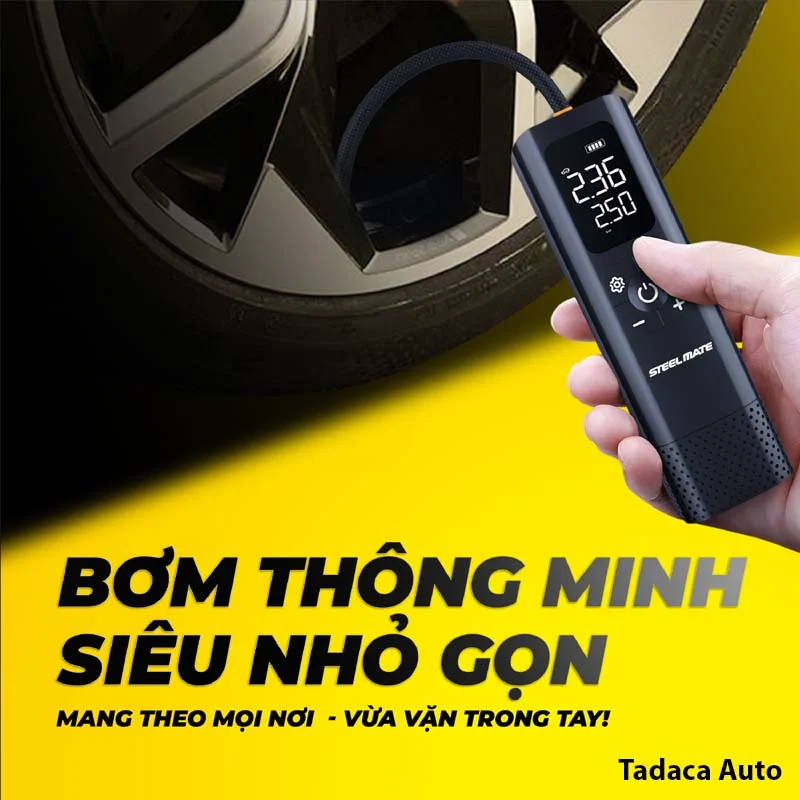 Bơm Lốp Ô Tô Không Dây Steelmate T15B