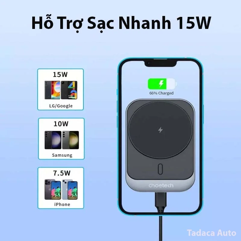 Giá Đỡ Điện Thoại Kiêm Sạc Không Dây Choetech T206