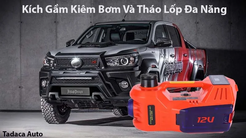 Kích Gầm Kiêm Bơm Và Tháo Lốp Ô Tô Đa Năng 5 In 1