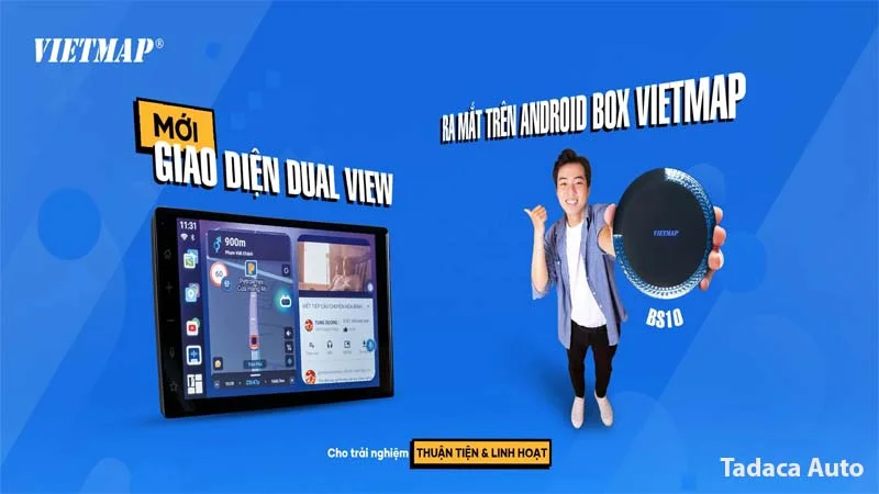 Android Box BS10 Vietmap ra mắt giao diện Dual View