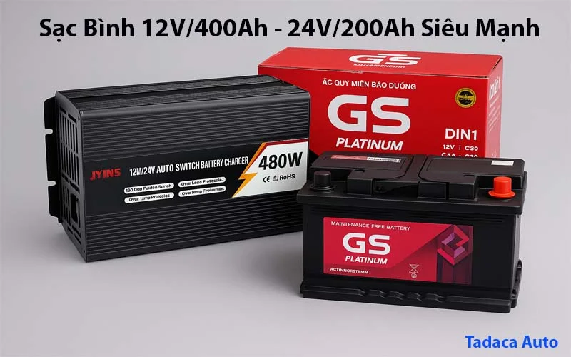 Sạc Ắc Quy JYINS 12V/24V 480W Siêu Khủng