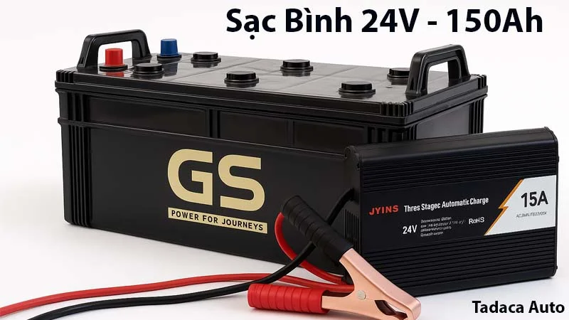Sạc Ắc Quy JYINS 24V/15A 150Ah Cao Cấp