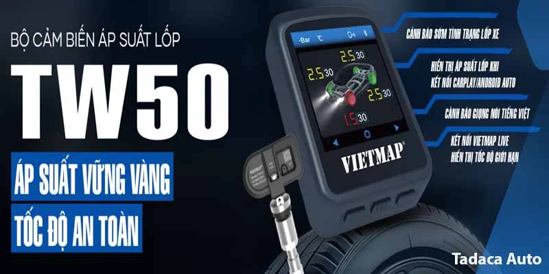 Cảm Biến Áp Suất Lốp Vietmap TW50 Van Trong