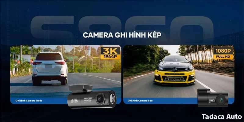Camera Hành Trình Ô Tô Vietmap S860 3K Siêu Nét