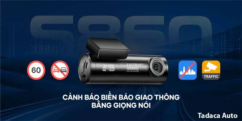 Camera Hành Trình Ô Tô Vietmap S860 3K Siêu Nét
