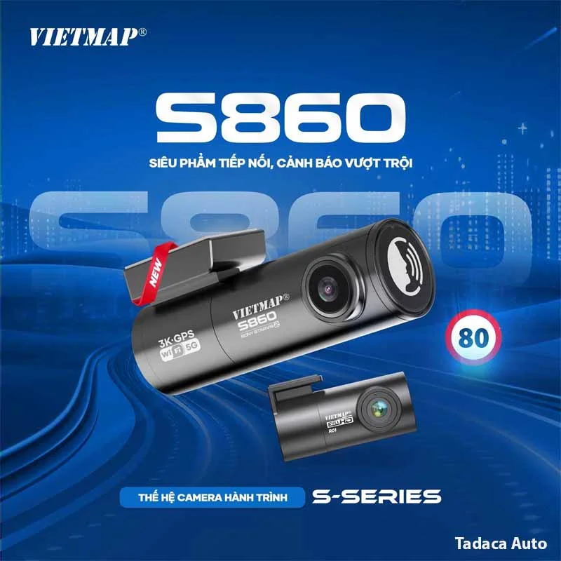 Camera Hành Trình Ô Tô Vietmap S860 3K Siêu Nét