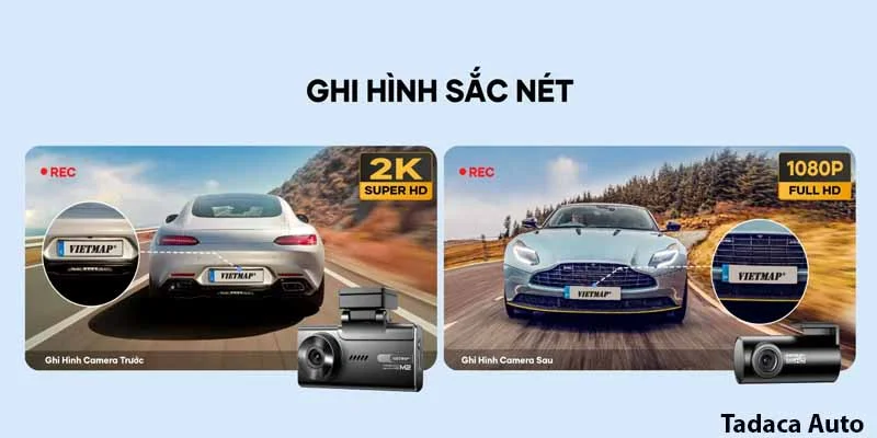Camera Hành Trình Vietmap SpeedMap M2 2K Siêu Nét