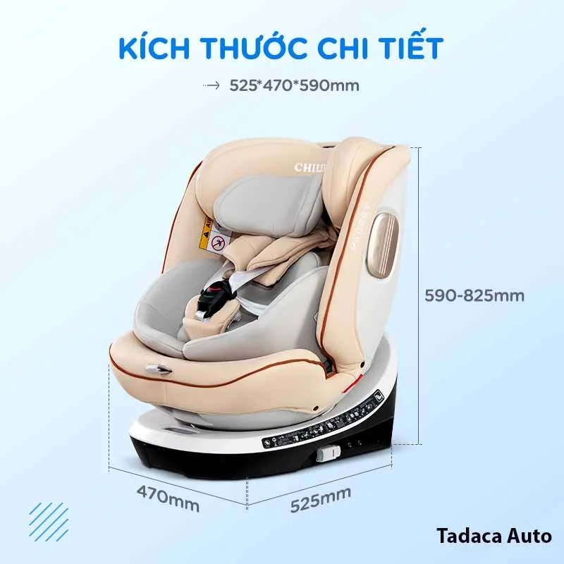 Ghế Ngồi Ô Tô Trẻ Em Chilux X86 Cho Trẻ Từ 1 Tháng Đến 12 Tuổi