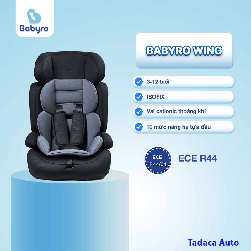 Ghế Ngồi Trẻ Em Ô Tô BABYRO I-WING Chuẩn Châu Âu