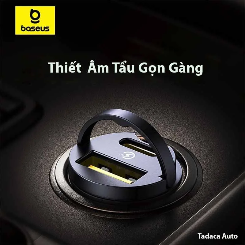 Tẩu Sạc Baseus Tiny Star C+C 30W