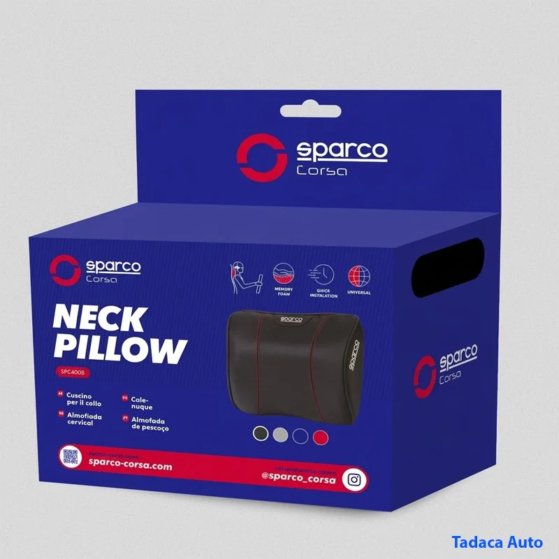 Gối Tựa Đầu Ô Tô Sparco Da Cao Cấp