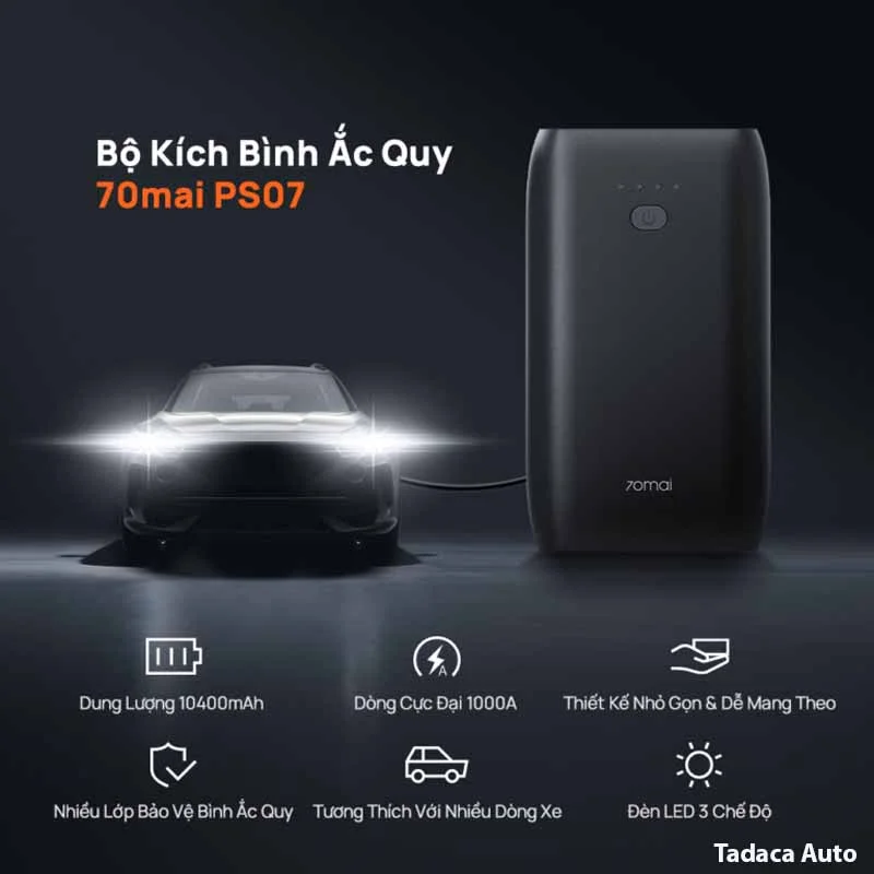 Kích Bình Ắc Quy 70mai PS07 1000A
