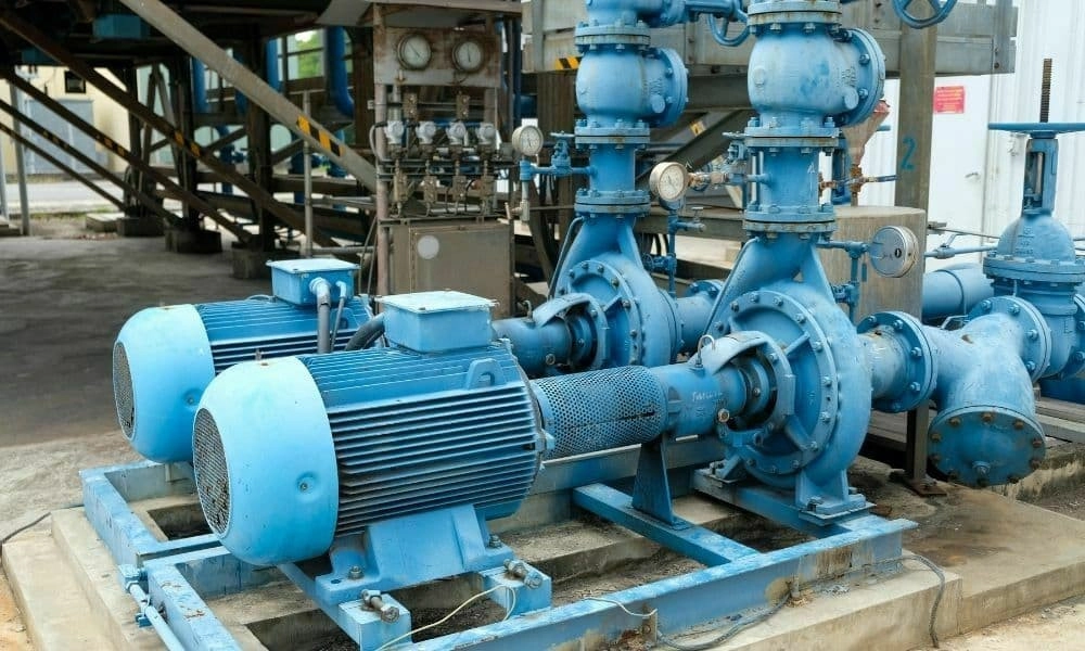 Hình ảnh bơm li tâm tại nhà máy