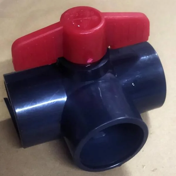 PVC 3 way ball valve