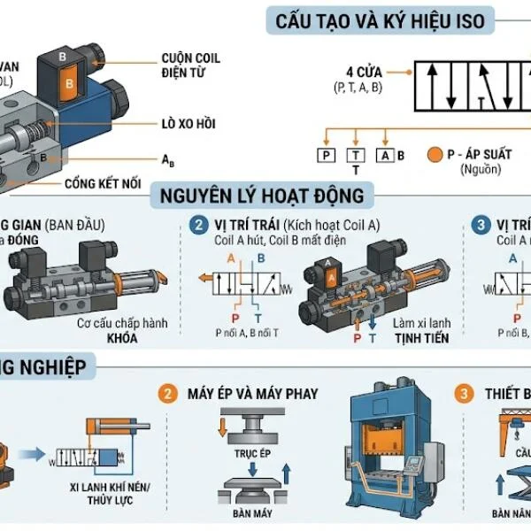 Van 4 cửa 3 vị trí là gì? Cấu tạo, nguyên lý và ứng dụng