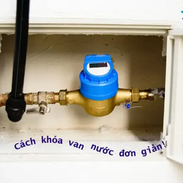 Cách lắp van khoá nước