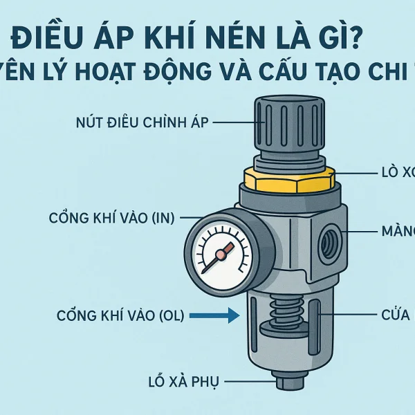 Cấu tạo van điều áp khí nén