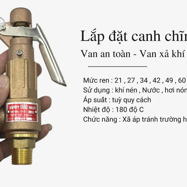 Chỉnh van an toàn máy nén khí